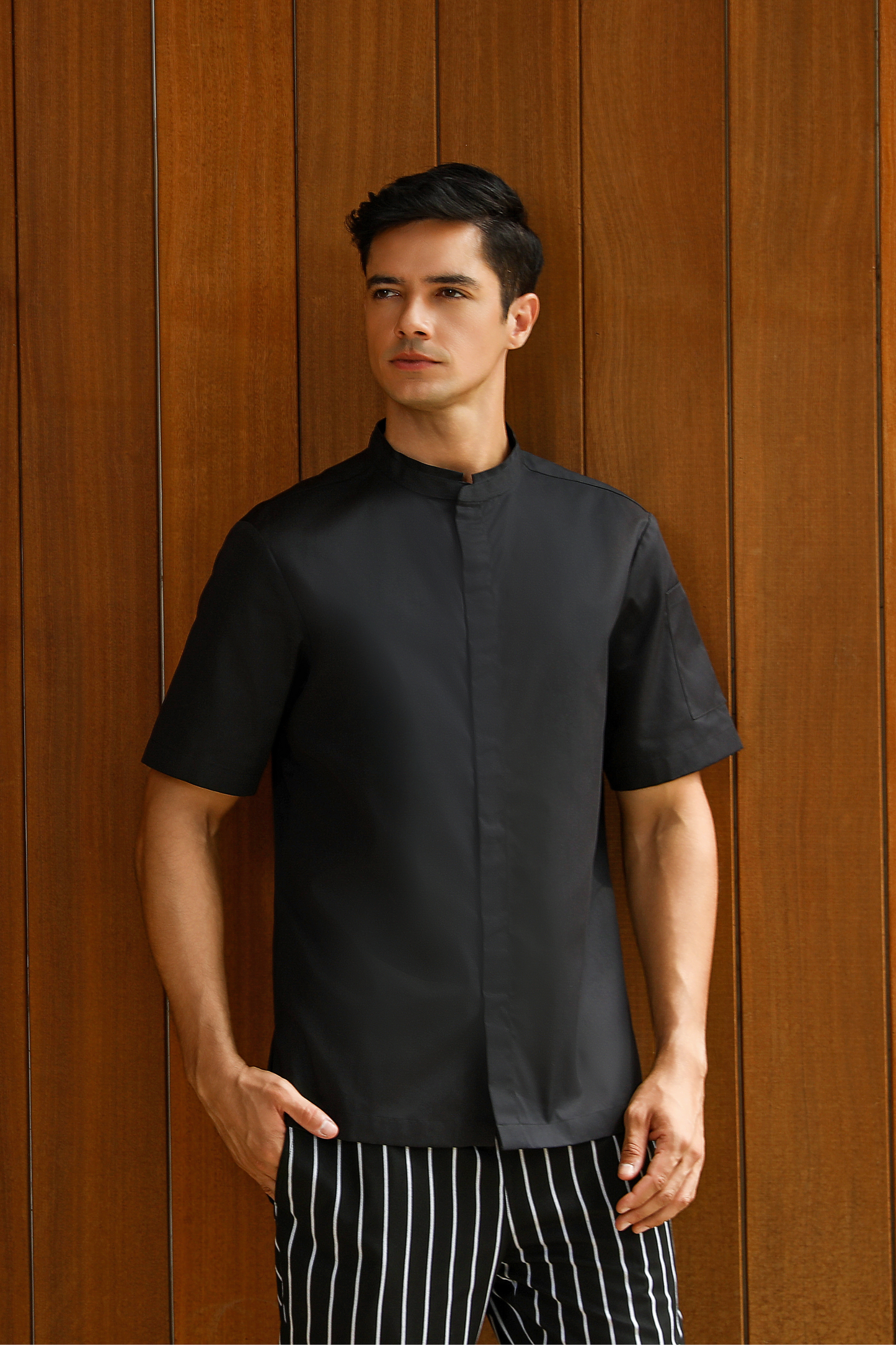 Berkley Black Chef Jacket, Short Sleeve