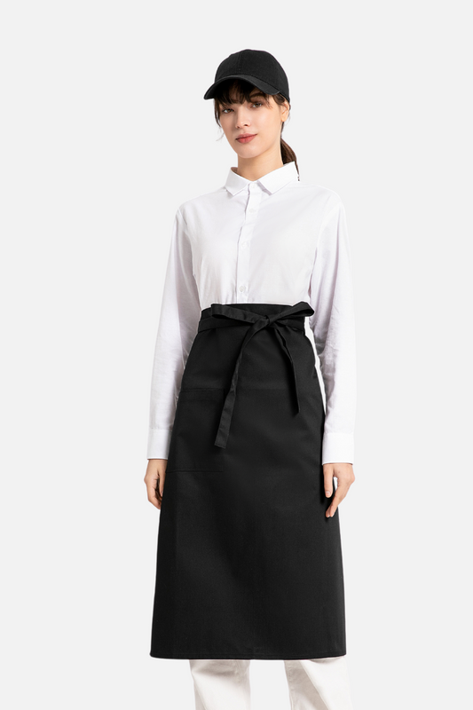 Black Chef Half Apron 27"