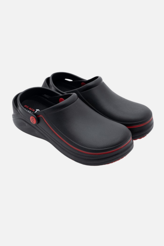 Black Hammer Safety Kitchen Clogs S085