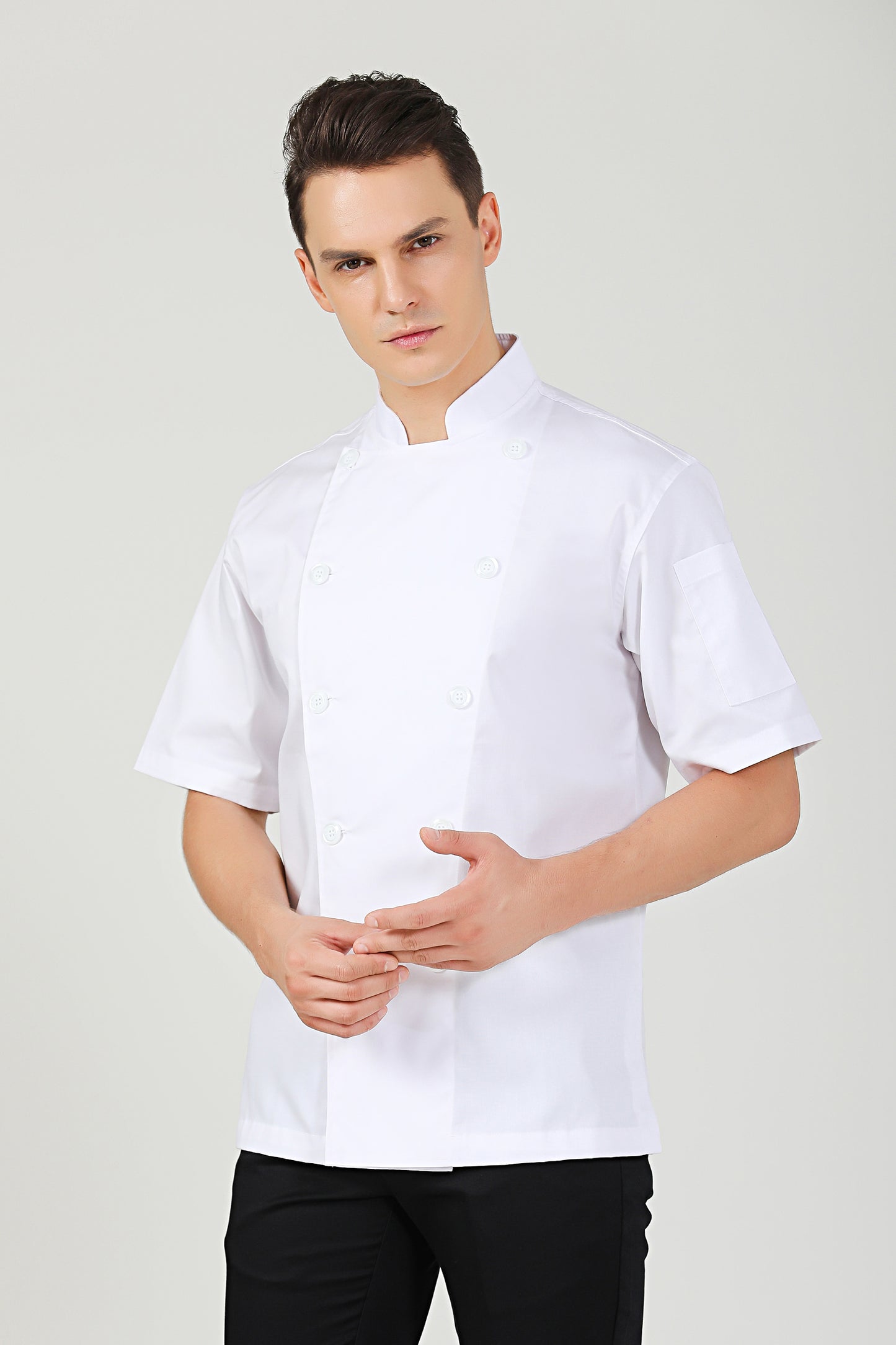 Classic Short Sleeve White Chef Jacket