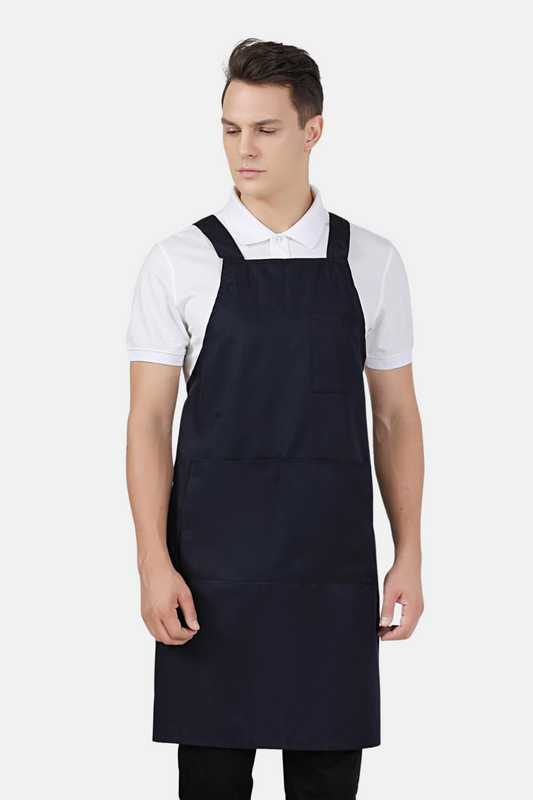 Hansel Navy Blue Service Bib Apron
