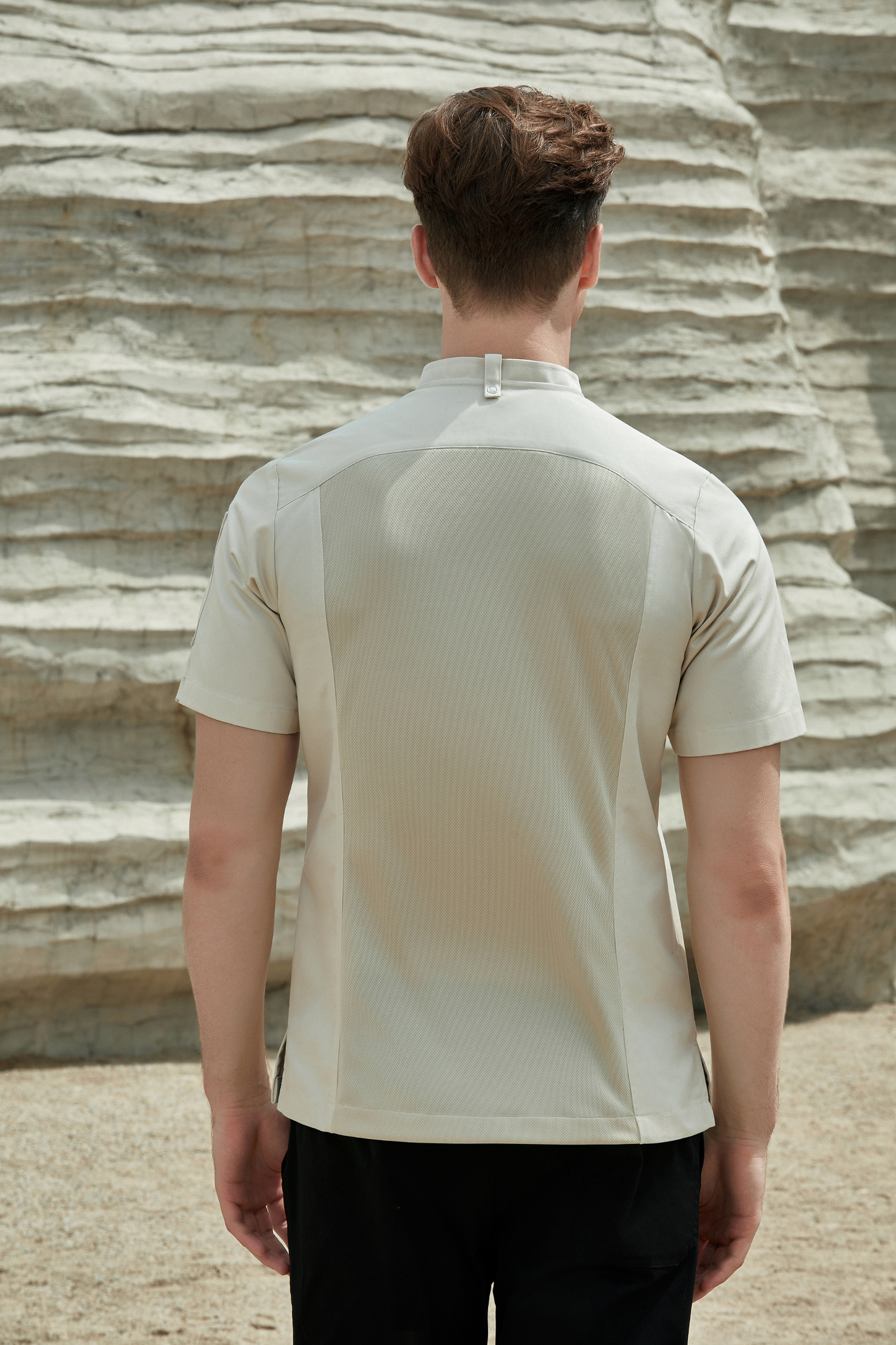 Harley Cream Short Sleeve Chef Jacket