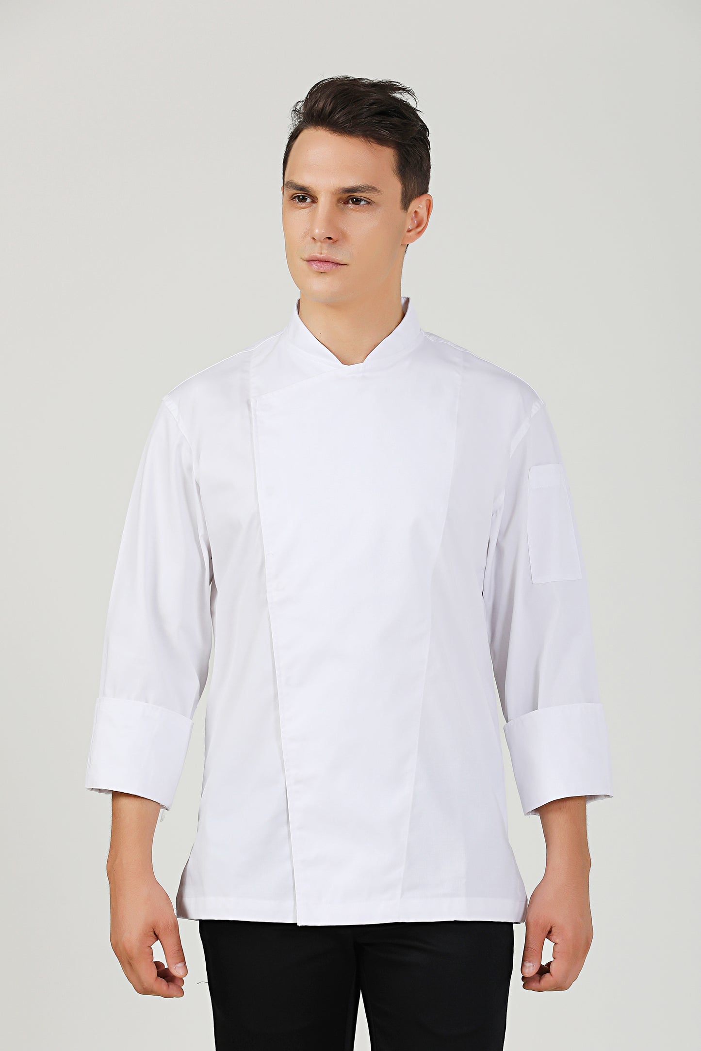 Holly Long Sleeve White Chef Jacket