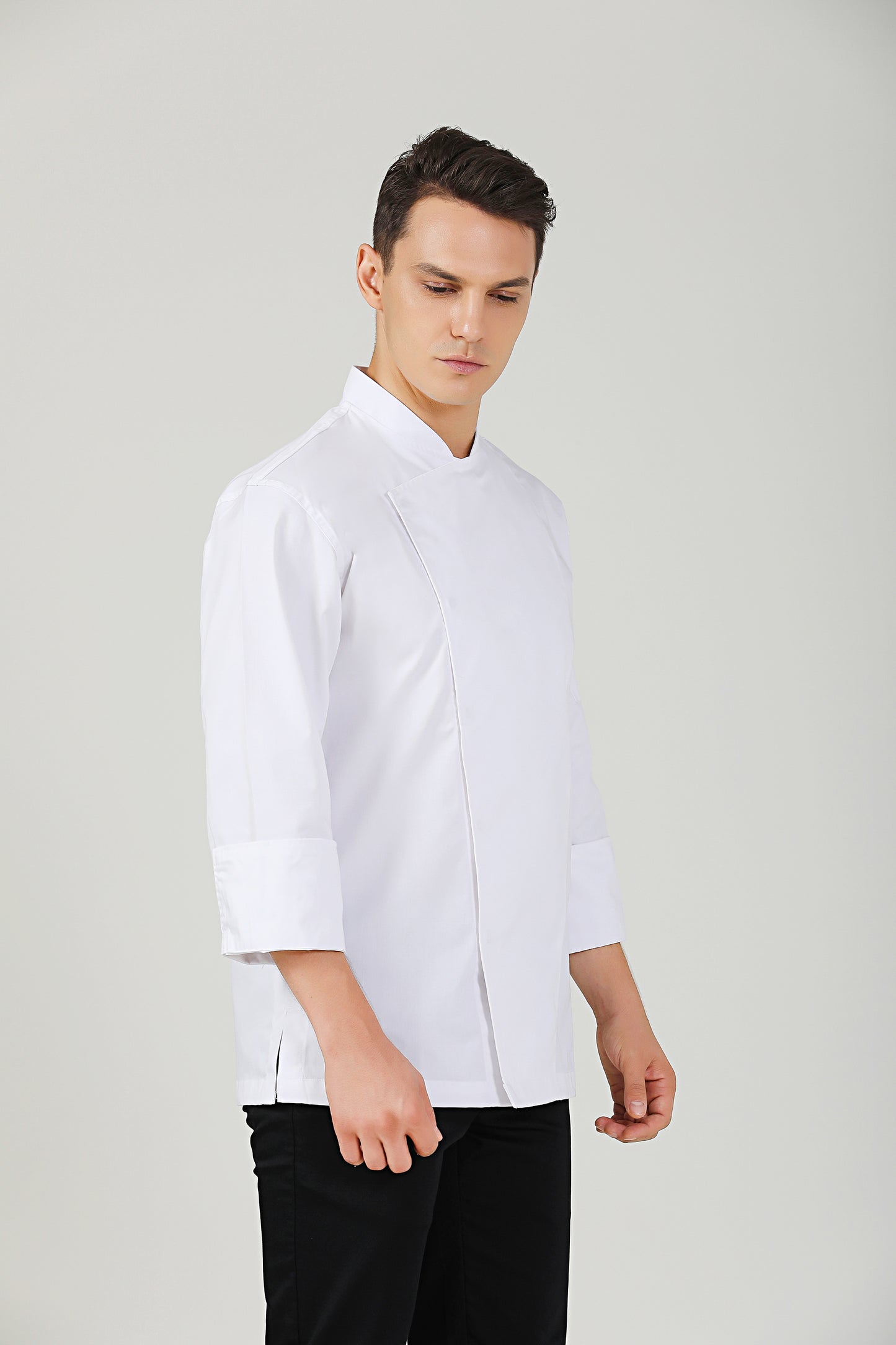 Holly Long Sleeve White Chef Jacket