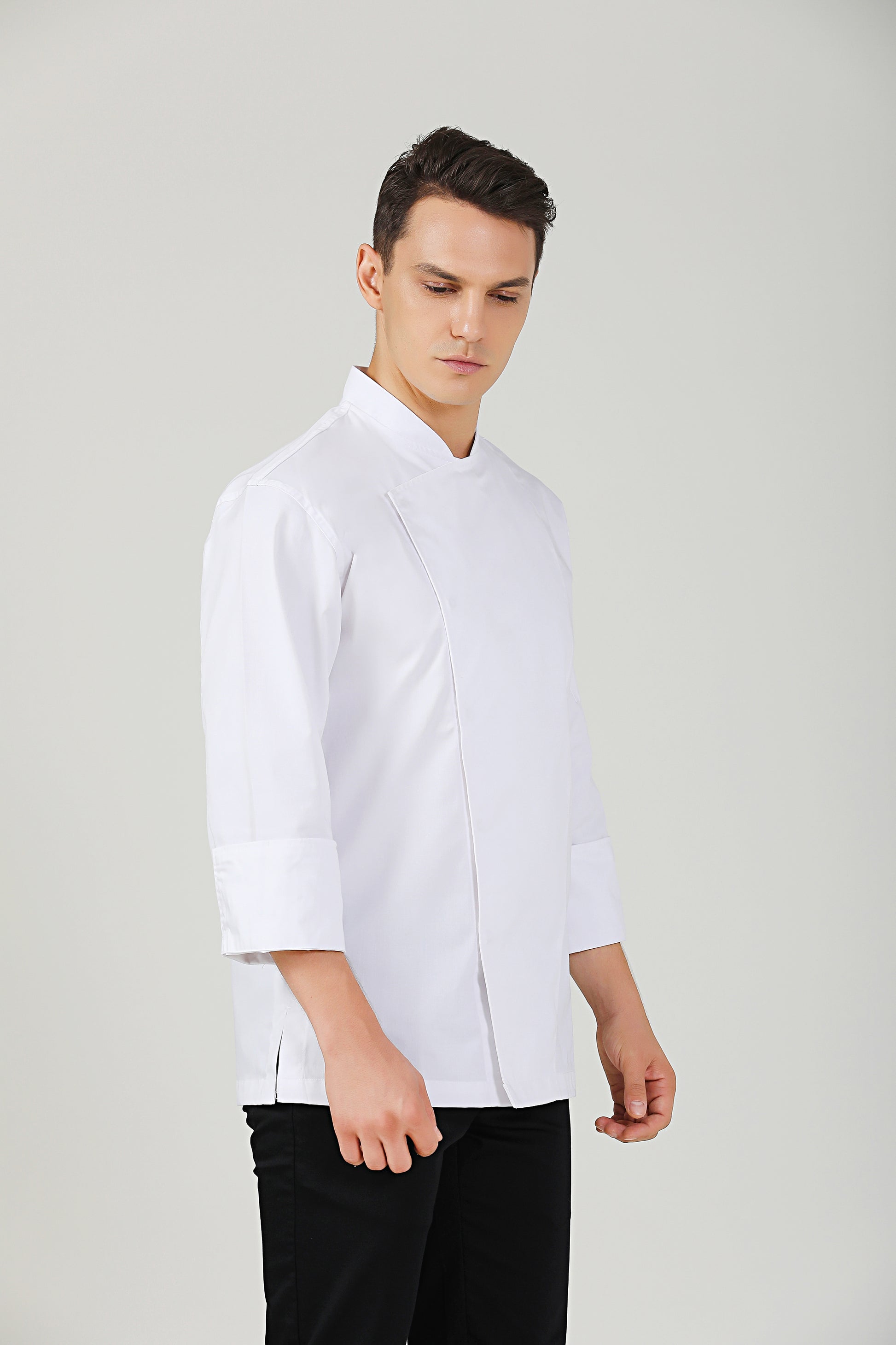 Holly Long Sleeve White Chef Jacket