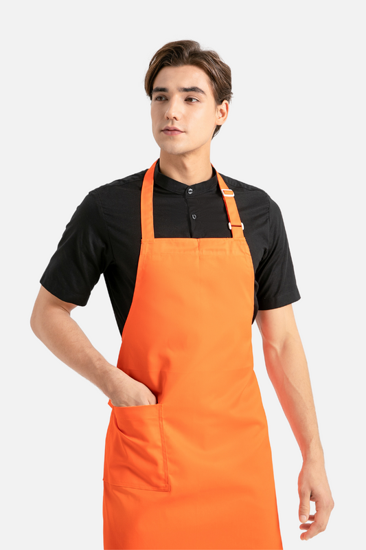 Kitchen Bib Apron Orange