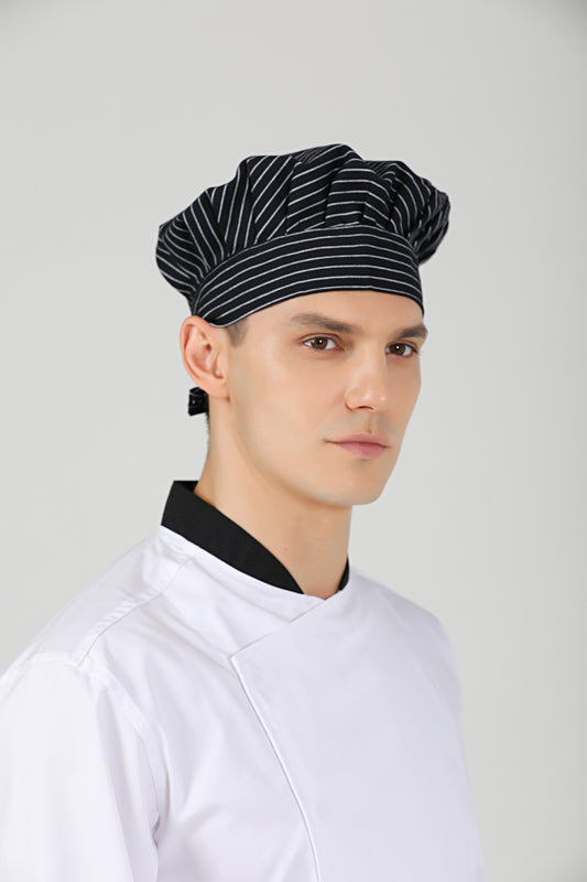 Kitchen Chef Toque Poppy Small Stripes