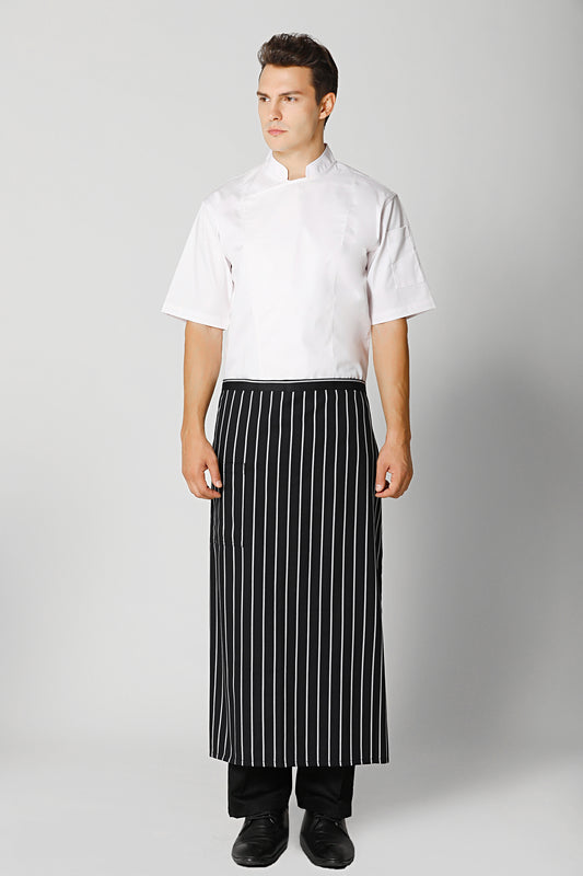 Kitchen Half Apron Big Stripes