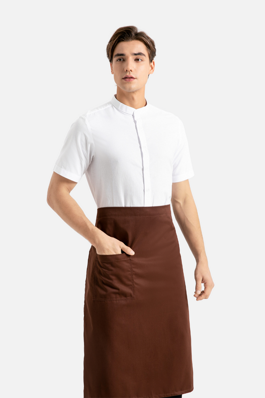 Kitchen Half Apron Brown