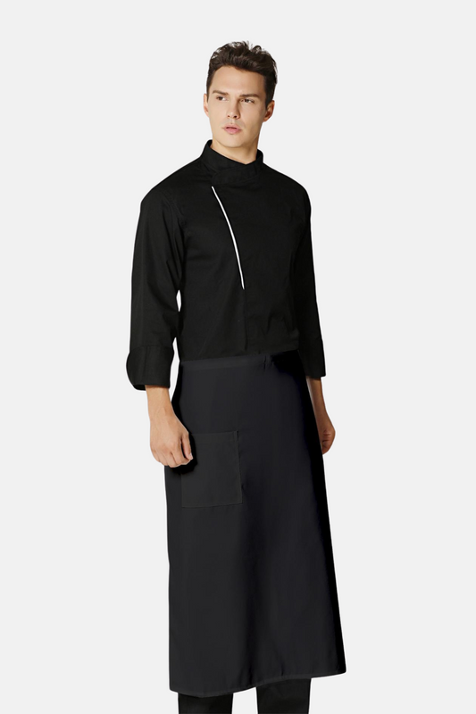 Kitchen Half Apron Large Black