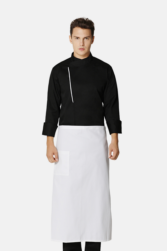 Kitchen Half Apron Large White
