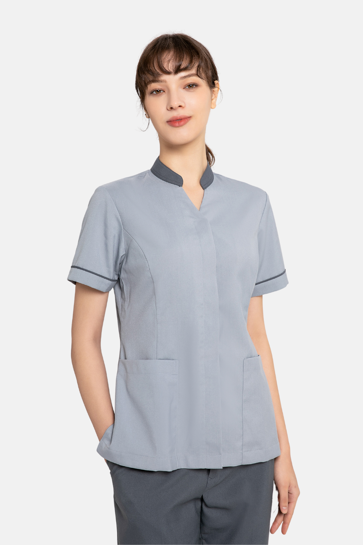Rae Grey Housekeeping Blouse, Female