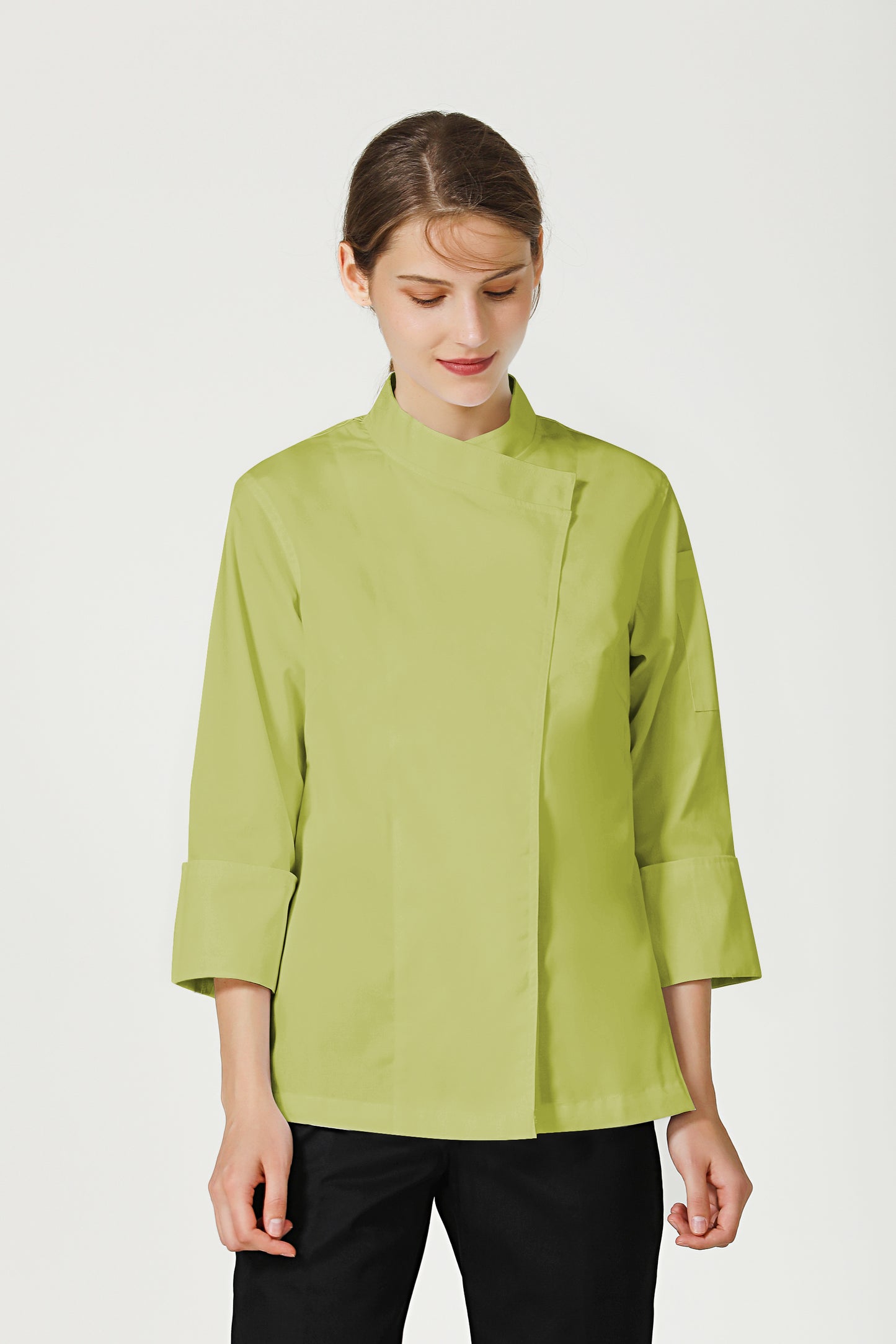 Rosemary Green Chef Jacket, Long Sleeve