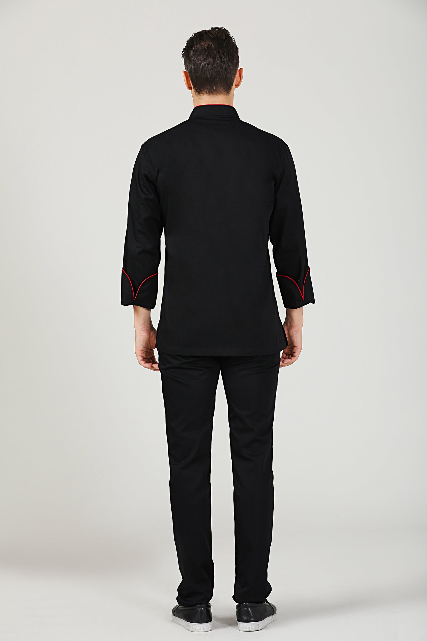 Saffron Long Sleeve Black Chef Jacket