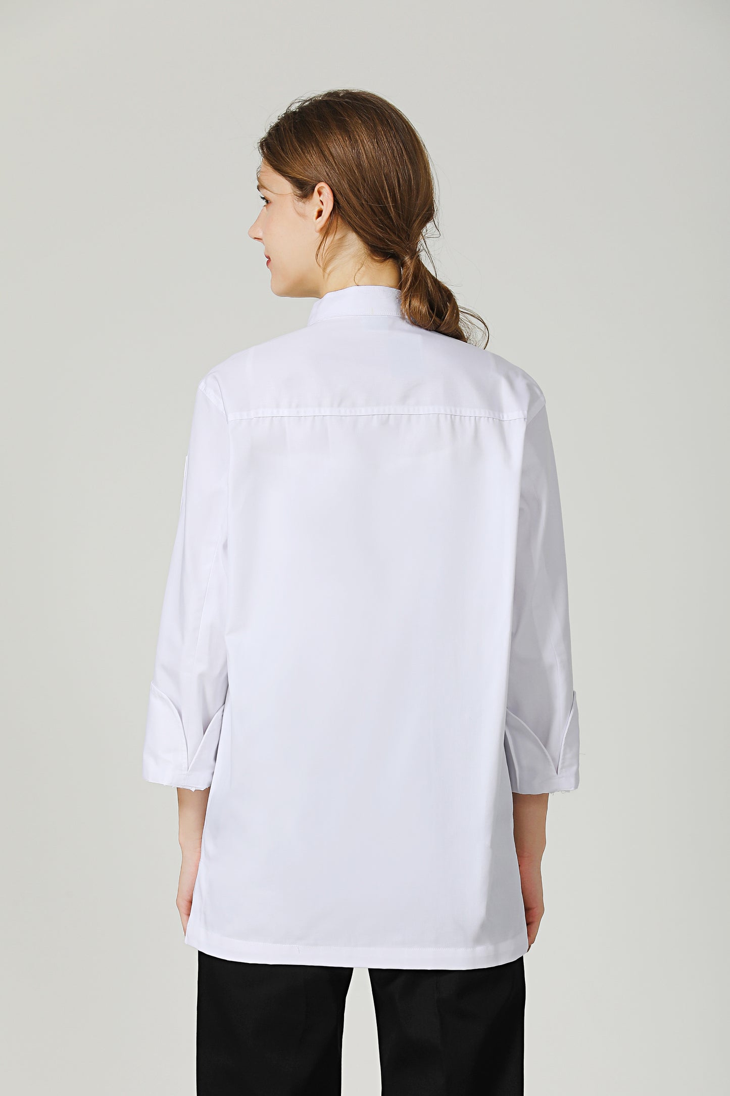 Thyme White Chef Jacket, Long Sleeve