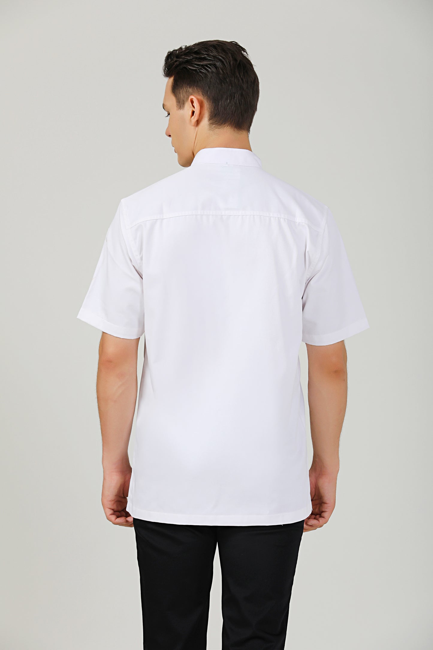 Thyme Short Sleeve White Chef Jacket