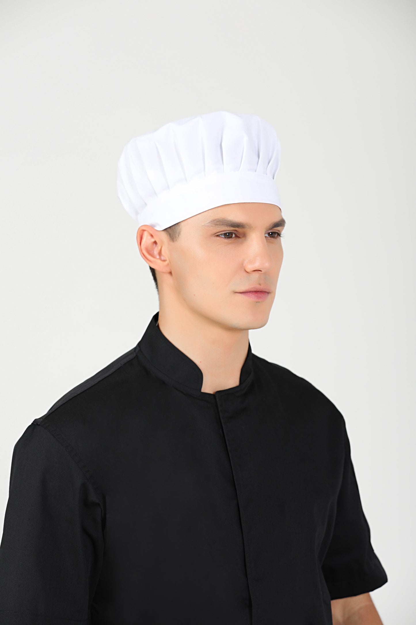 White Toque With Velcro