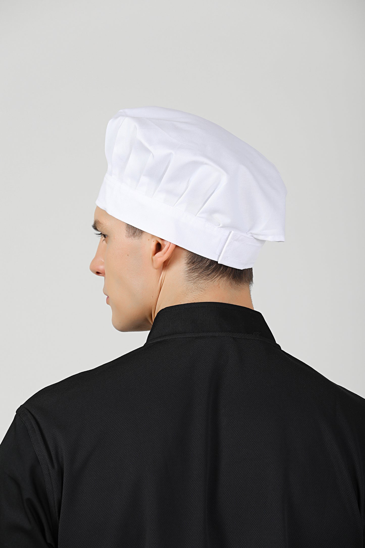 White Toque With Velcro