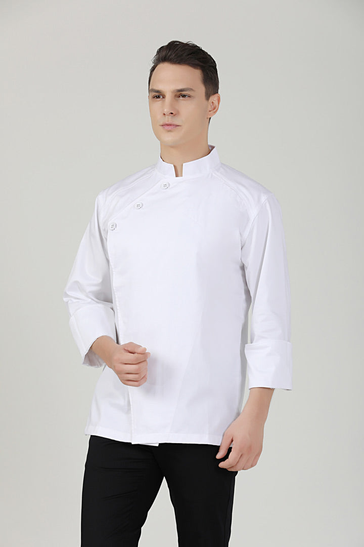 Pine White Chef Jacket, Long Sleeve