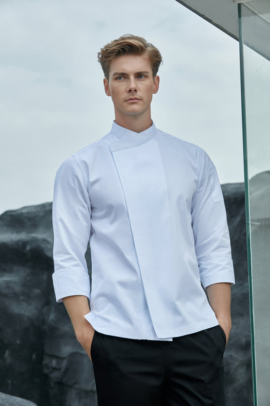 Thyme White Chef Jacket, Long Sleeve