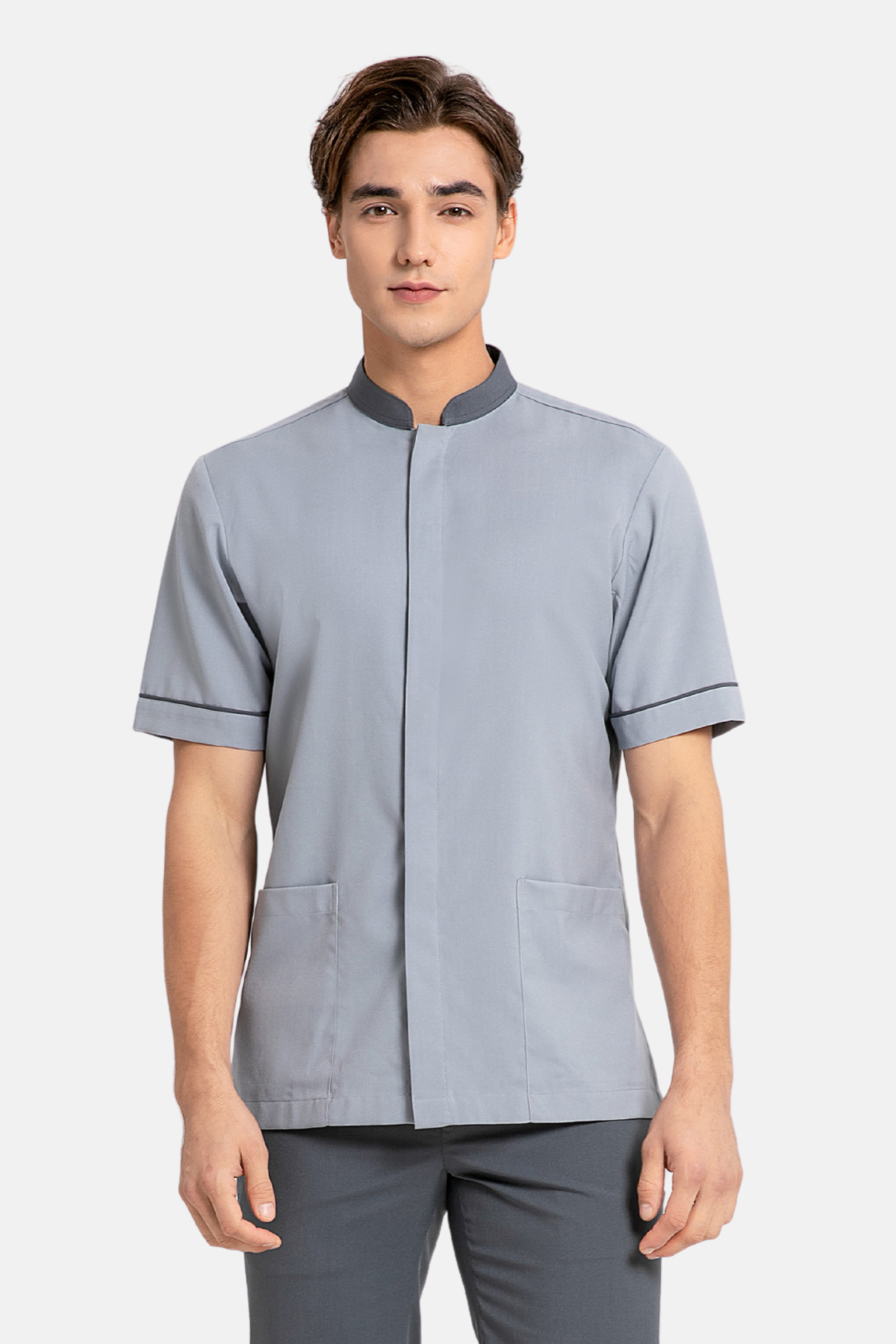 Ramsey Grey Housekeeping Shirt, Male