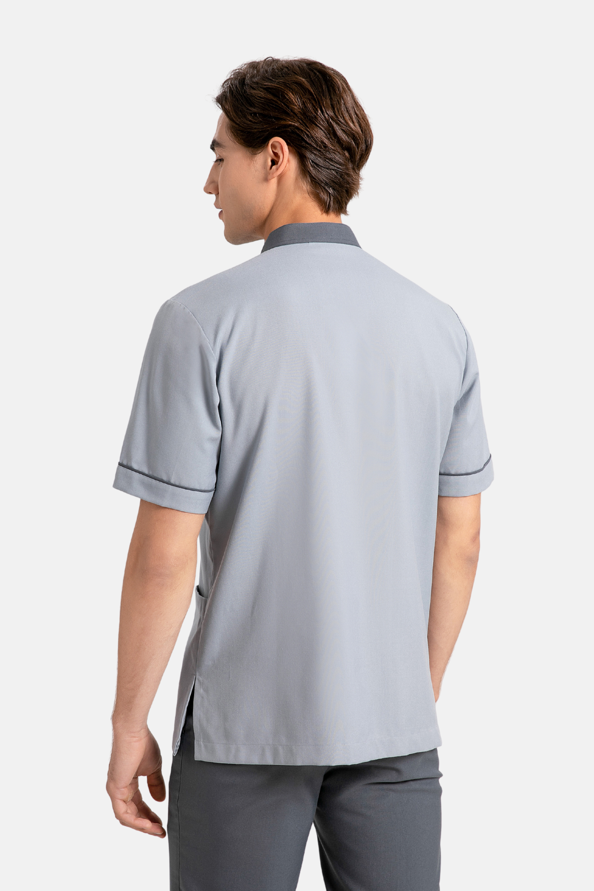 Ramsey Grey Housekeeping Shirt, Male