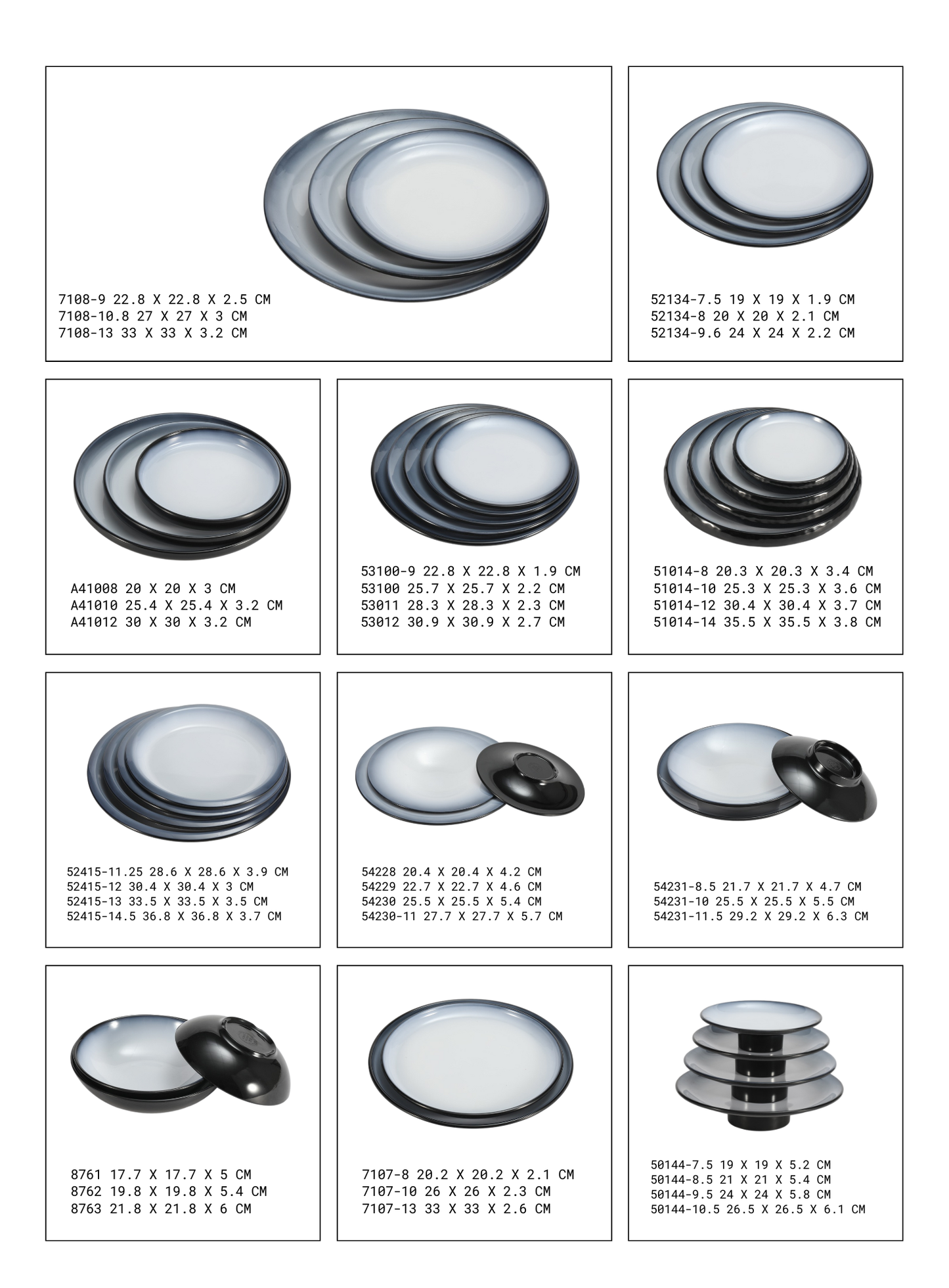 Dinnerware Obsidian Haze Series