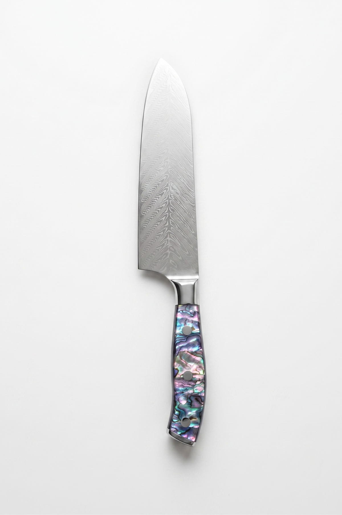 Damascus Steel Knife Set, 4-Piece Set