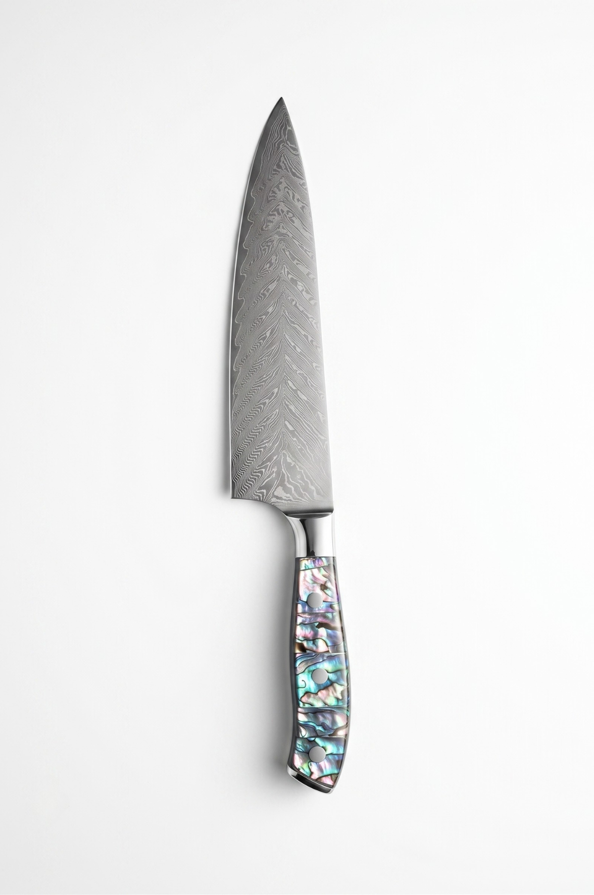 Damascus Steel Knife Set, 4-Piece Set