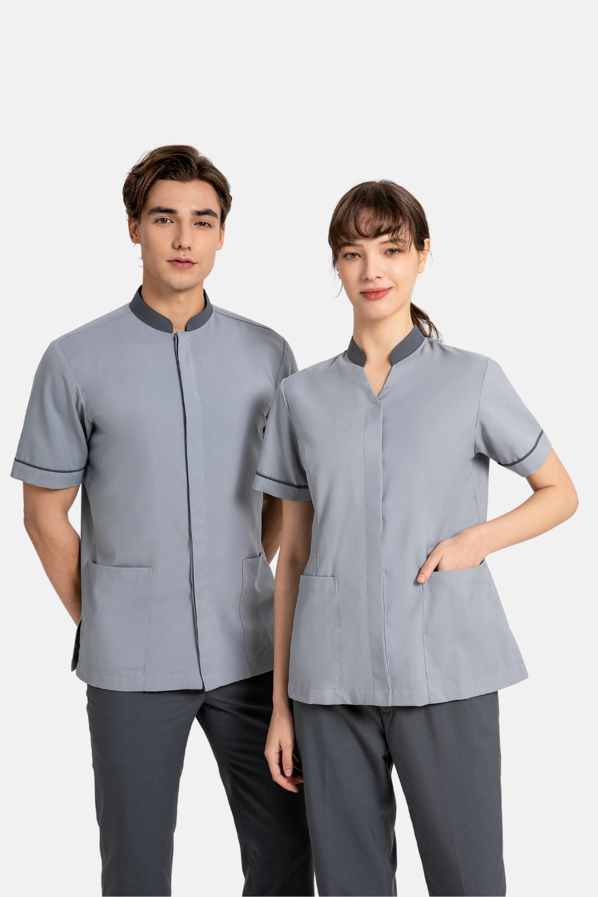 Ramsey Grey Housekeeping Shirt, Male