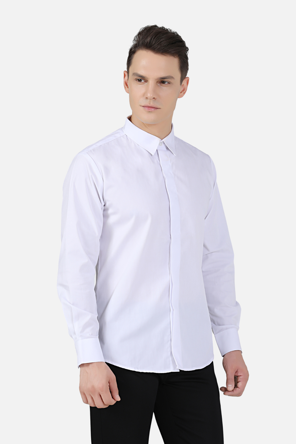 Unisex White Shirt, Long Sleeve