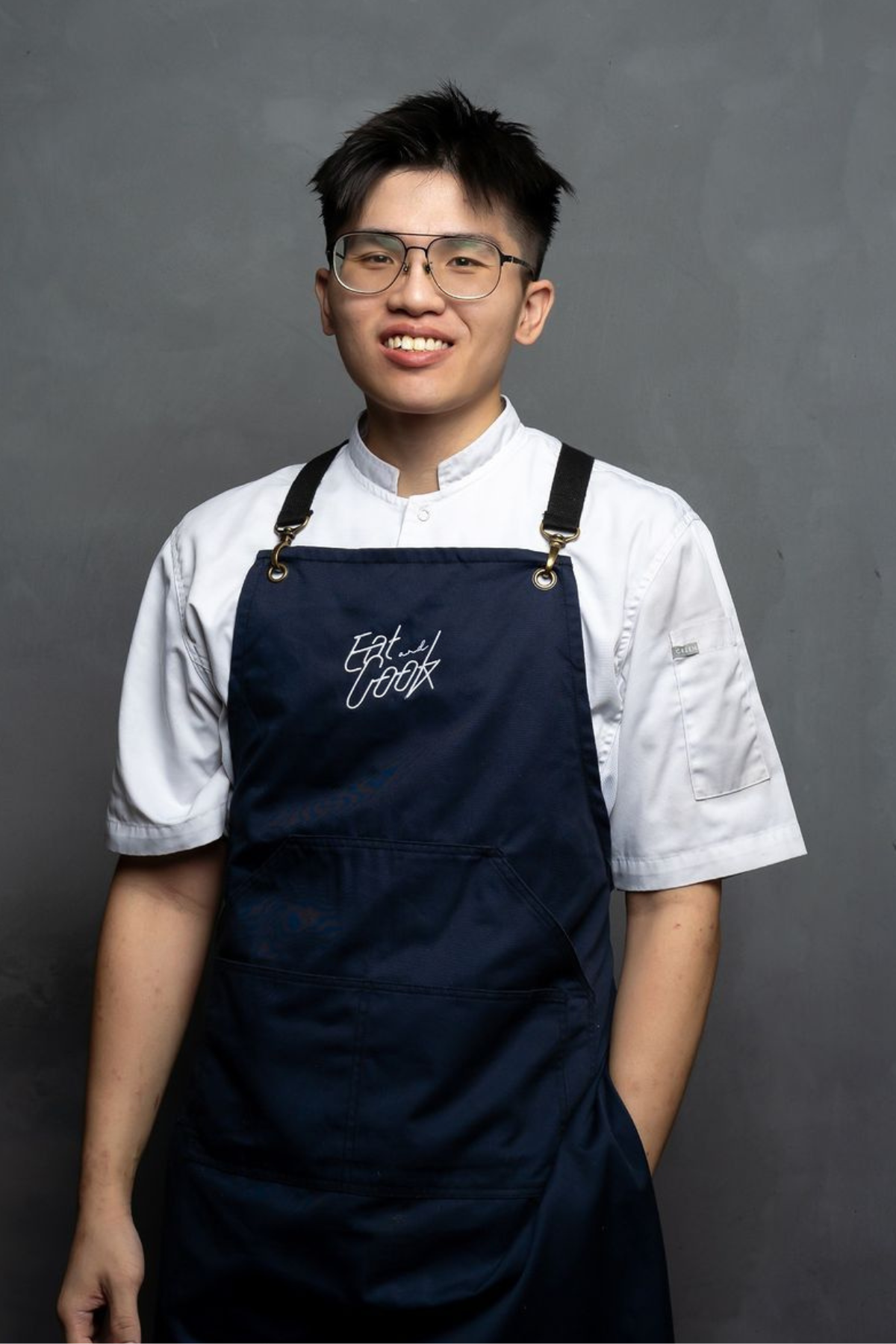 Eat and Cook wearing GreenChef uniform
