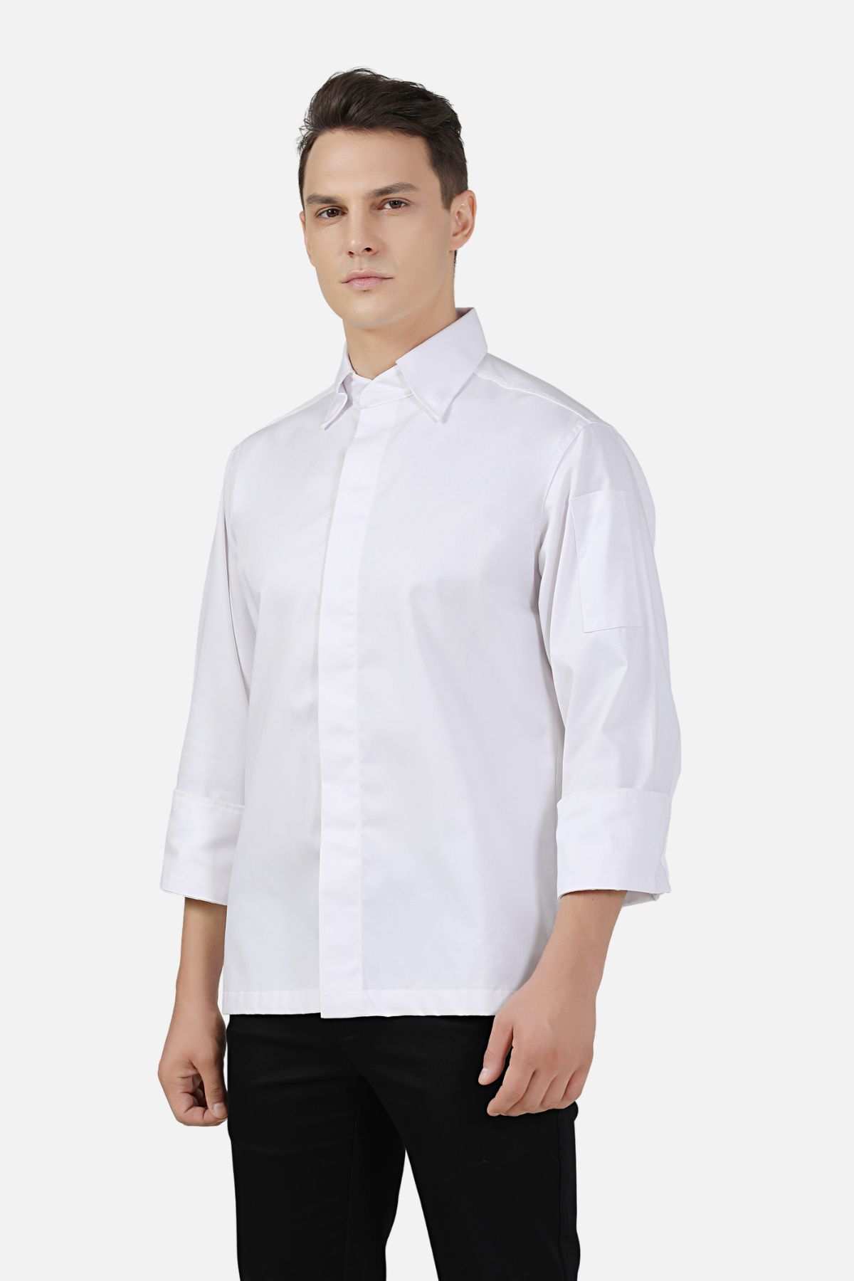 Mission White Chef Jacket, Long Sleeve