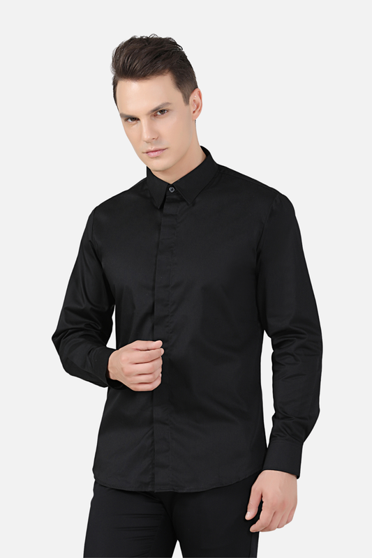 Unisex Black Shirt, Long Sleeve