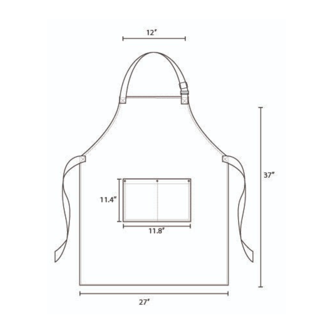 Keith Denim Bib Apron