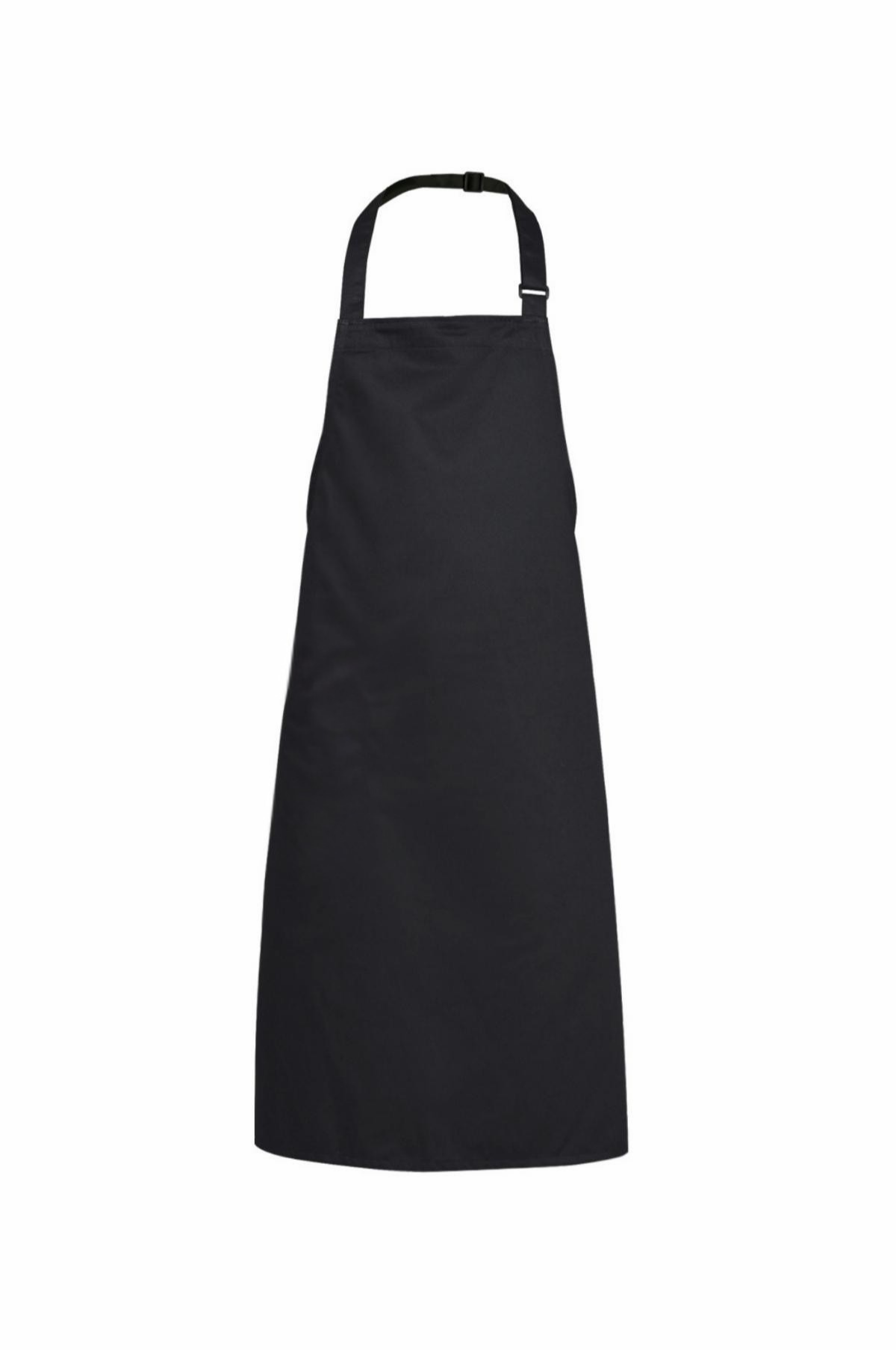 Black Bib Apron, No Pocket, Regular