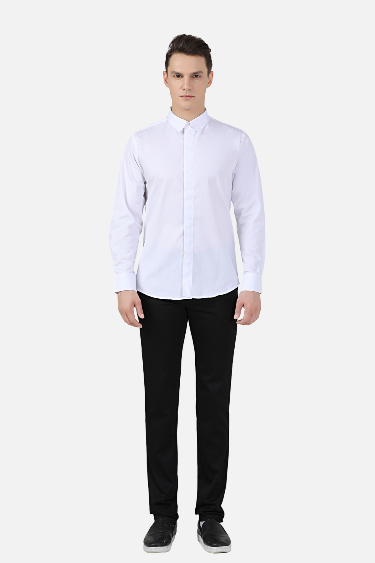 Unisex White Shirt, Long Sleeve