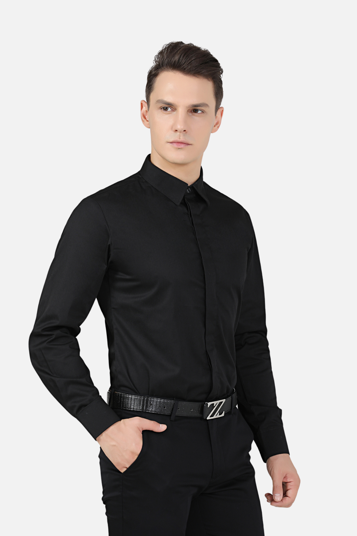 Unisex Black Shirt, Long Sleeve