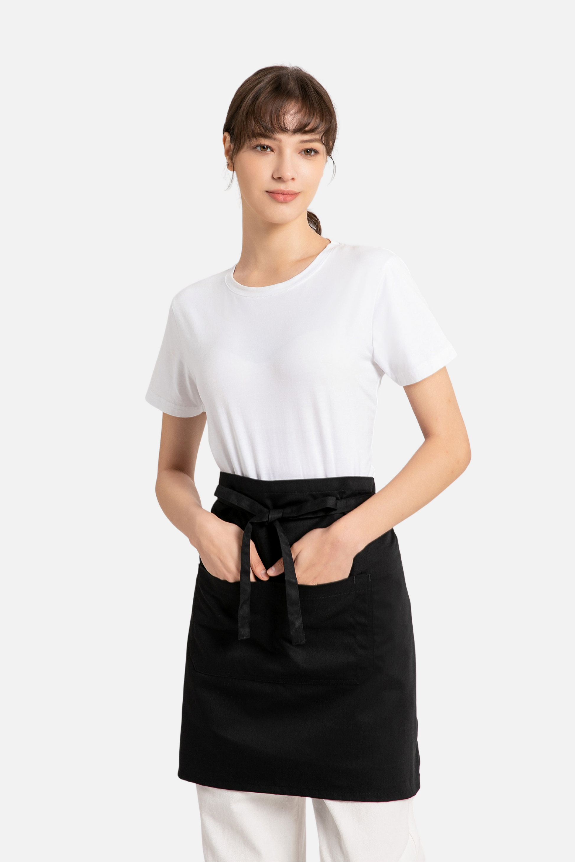 Kai Black Half Apron