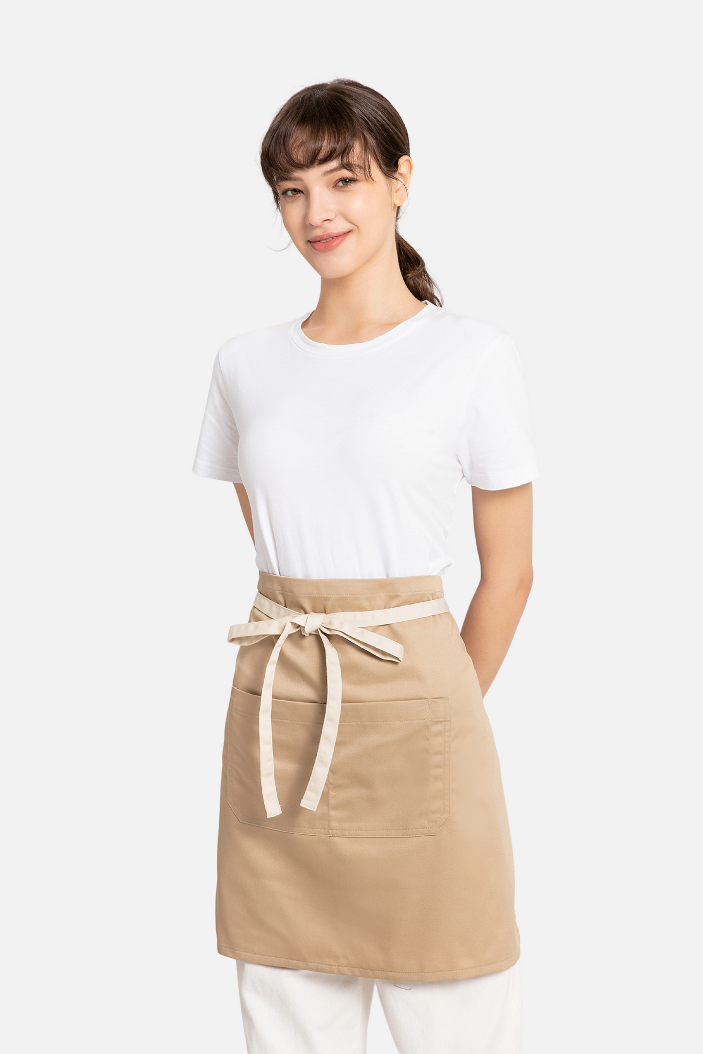 Kai Khaki Half Apron