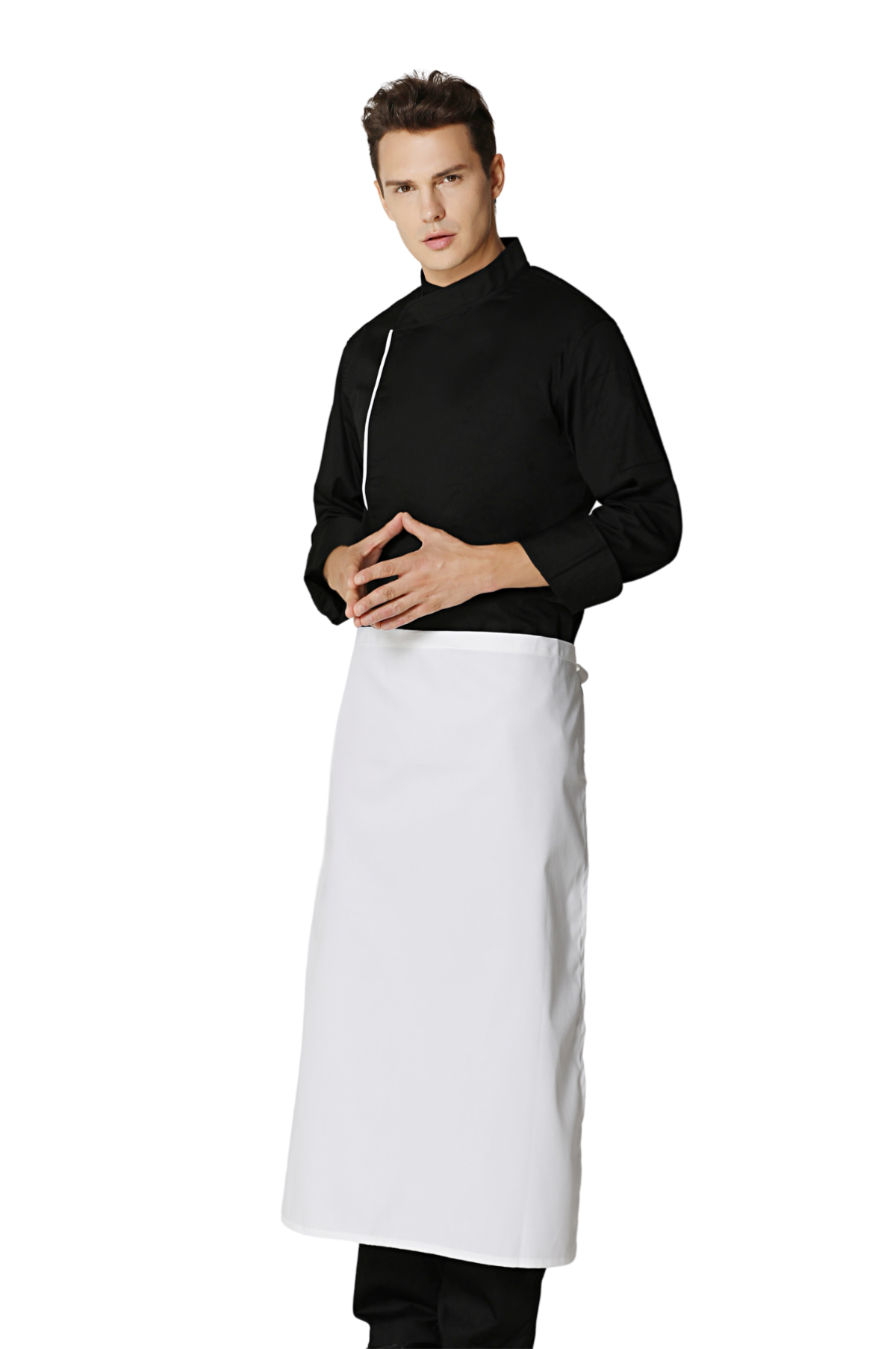White Chef Apron, No Pocket, 27"/31"