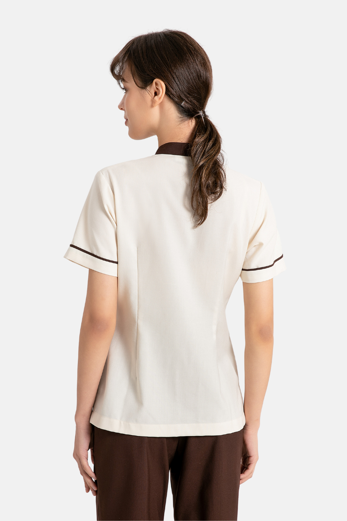 Rae Cream White Housekeeping Blouse, Female