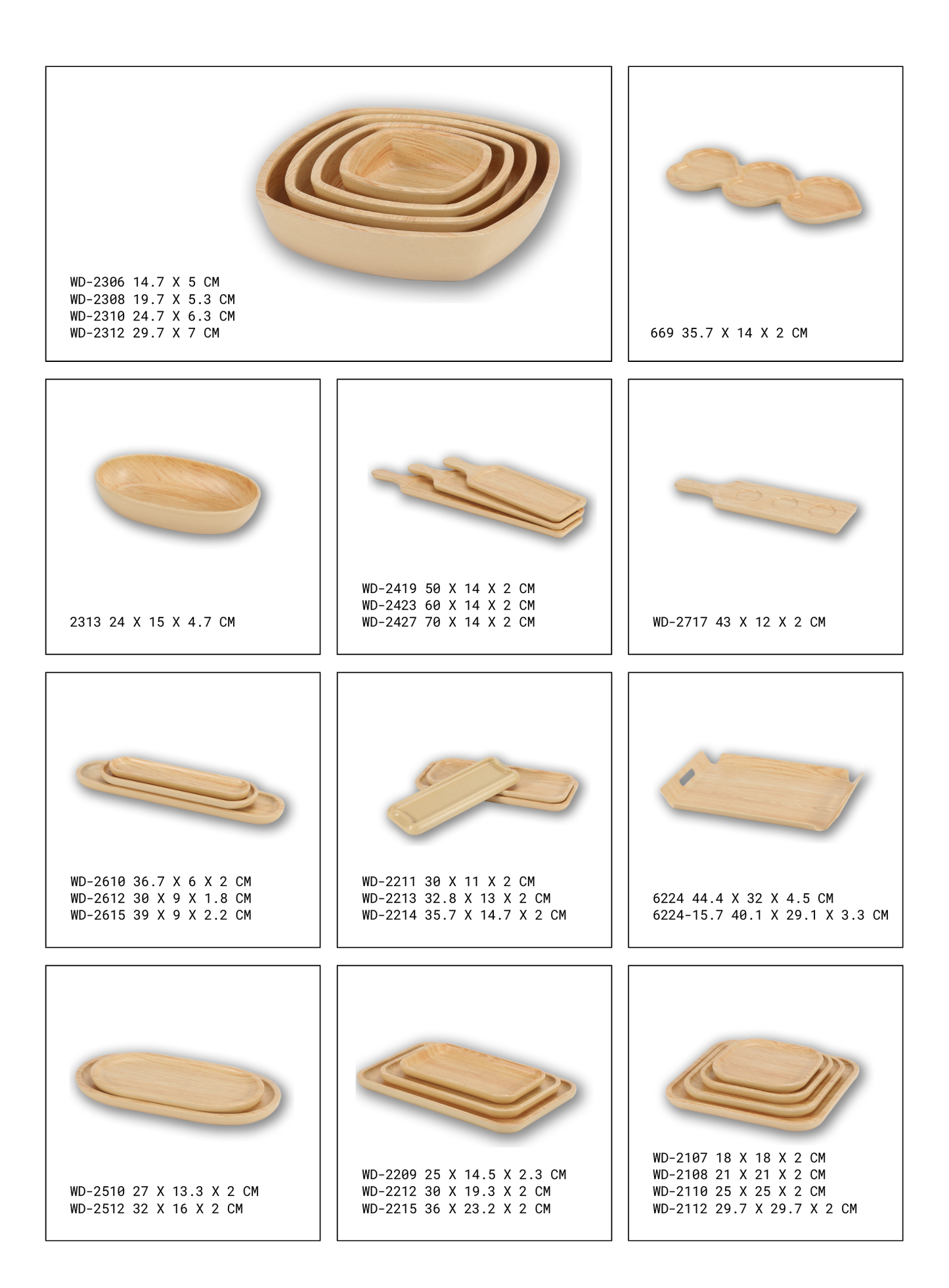 Dinnerware Wood Grain Series