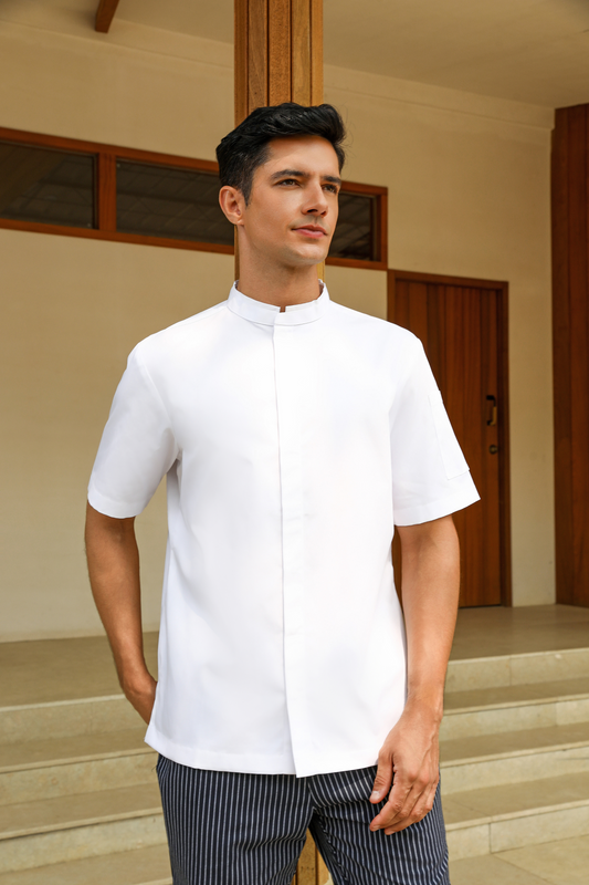 Berkley White Chef Jacket, Short Sleeve
