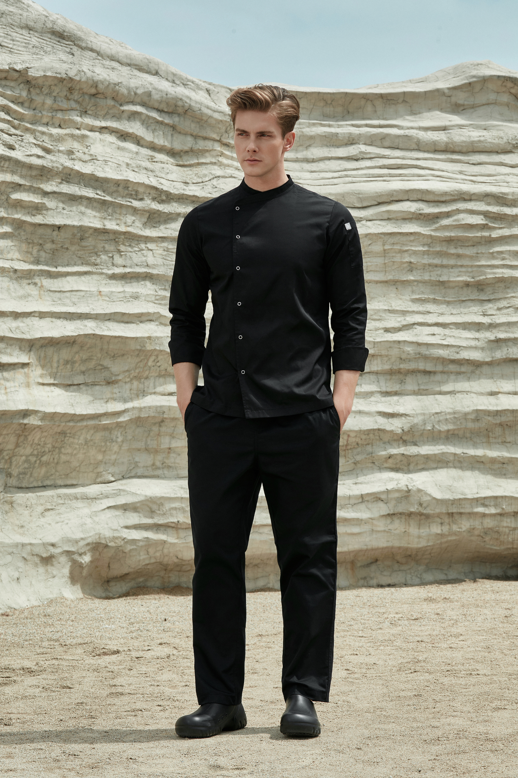 Harley Black Long Sleeve Chef Jacket