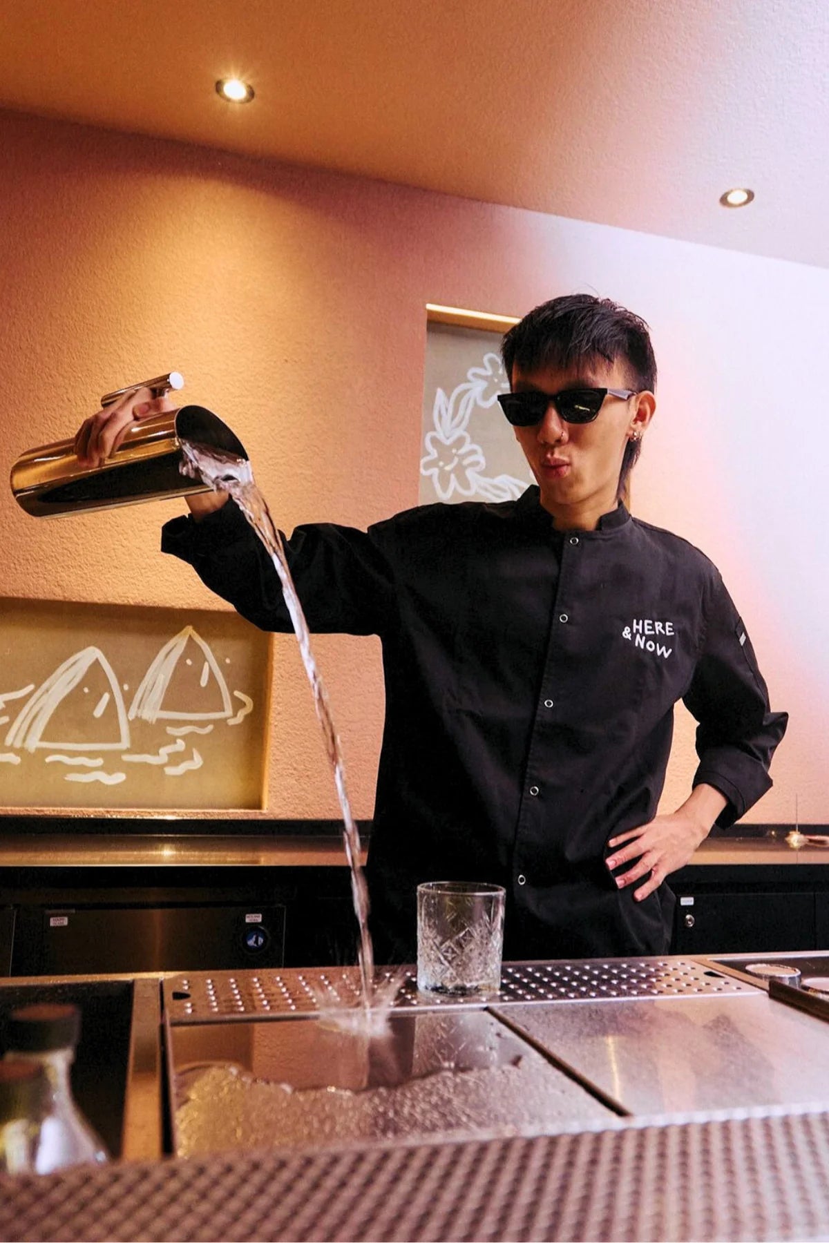 Here and Now Mint Chef Jacket_2