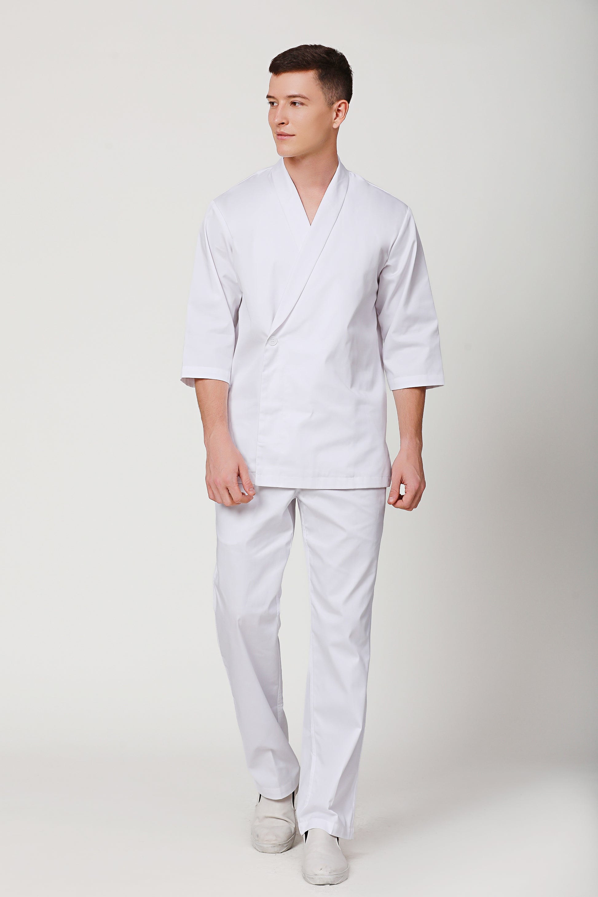 Mitsuba Japanese Button Sushi Coat - GreenChef Sdn. Bhd.