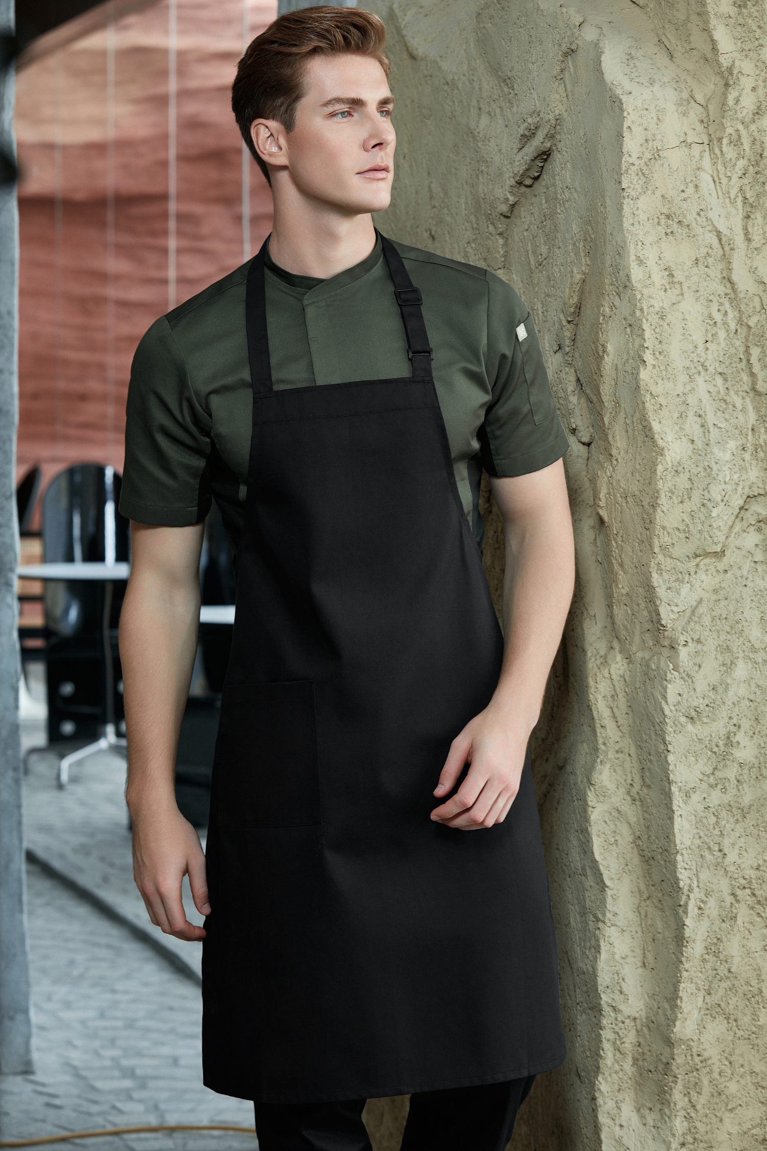 Kitchen Bib Apron Black
