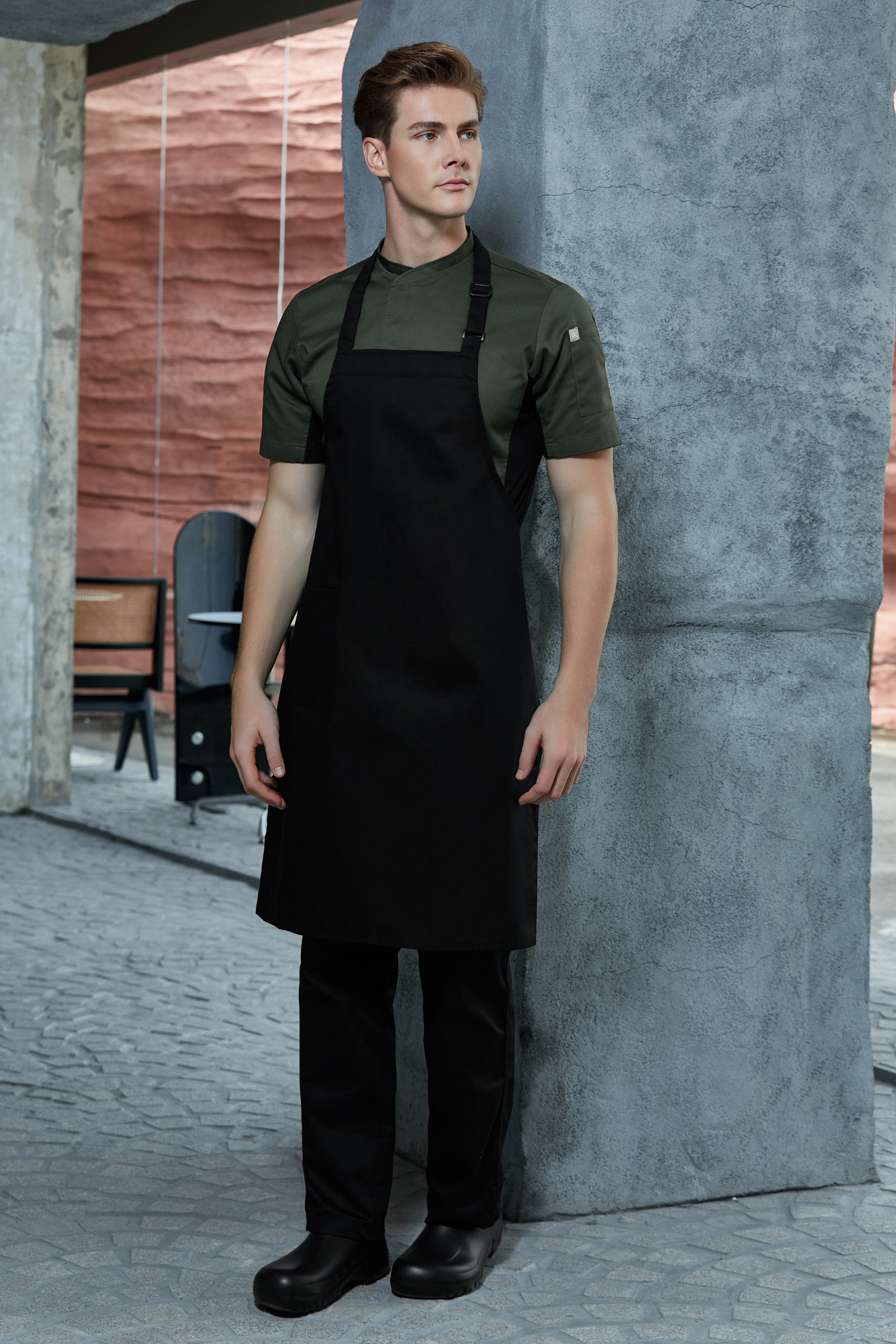 Kitchen Bib Apron Black