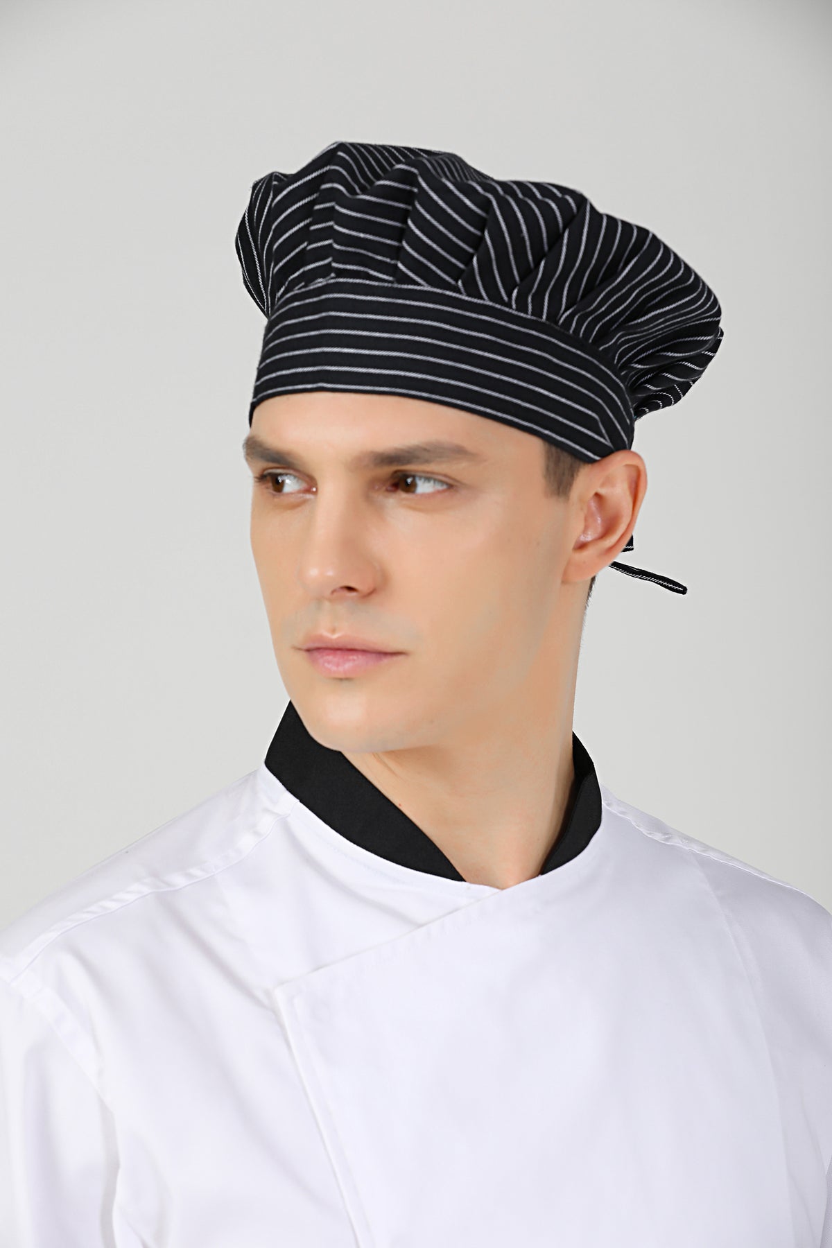 Chef Toque Styles Poppy Small Stripes Chef Toque - GreenChef by GC Collective – GreenChef ...